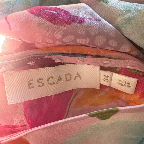 Escada Floral Midi Sleeveless Dress - Picture 5 of 7